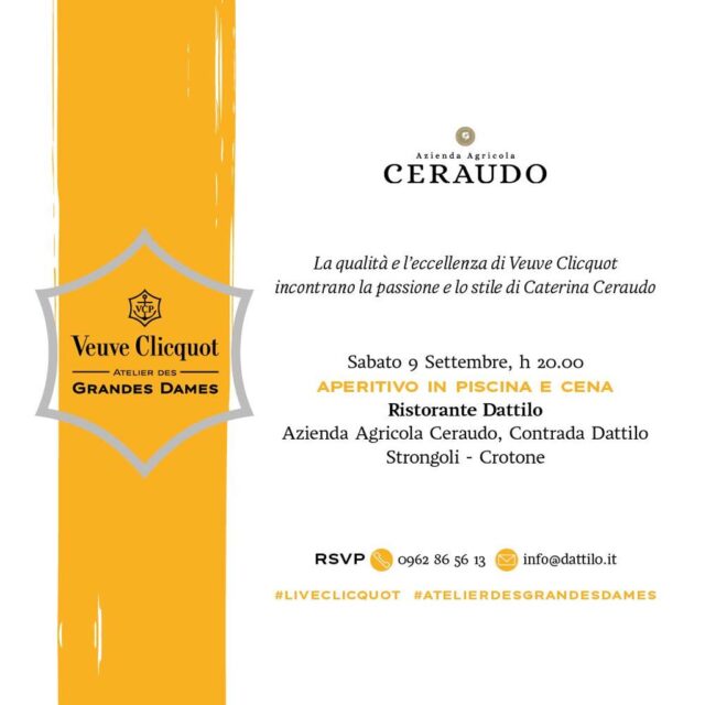 Evento Veuve Clicquot-Ristorante Dattilo